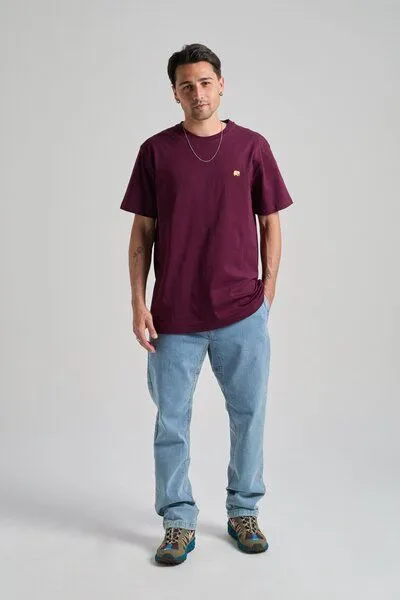 Trendsplant Trendsplant Organic Essential T-Shirt Wine Red, Rot, – Produktbild 1 von 5
