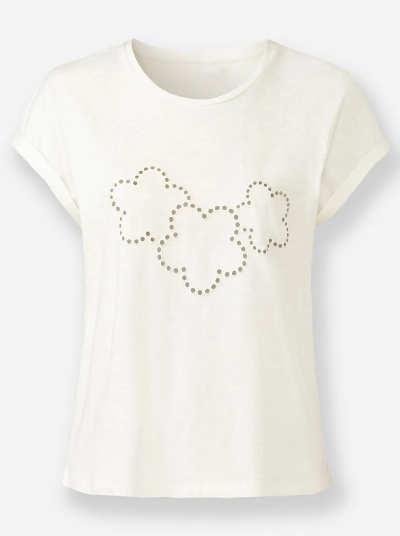 Witt Rundhalsshirt ecru, Ecru, – Produktbild 1 von 2