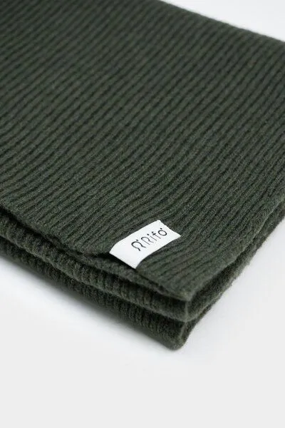 Rifò - Circular Fashion Made in Italy Rifò - Circular Fashion Made in Italy Recycelter Kaschmirwolle Schal – Federico, Grün, – Produktbild 2 von 2
