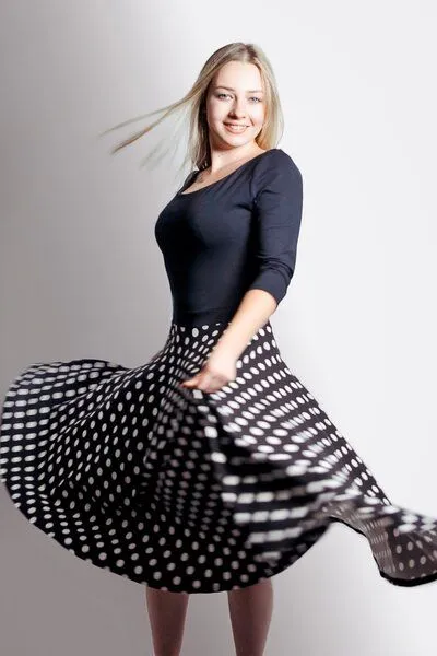 Frija Omina Frija Omina Bio Kleid "Vrida", Schwarz / punkte, – Produktbild 2 von 2