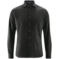 HempAge HempAge Herren Freizeithemd Hanf/Bio-Baumwolle, Black, – Produktbild 1 von 2