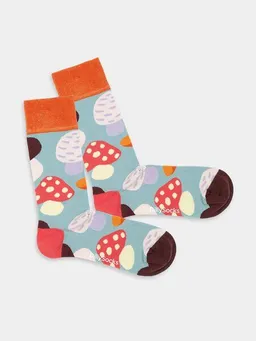 DillySocks DillySocks Bunte Socken, Bio Baumwolle, Magic Mushrooms – Produktbild 1 von 1