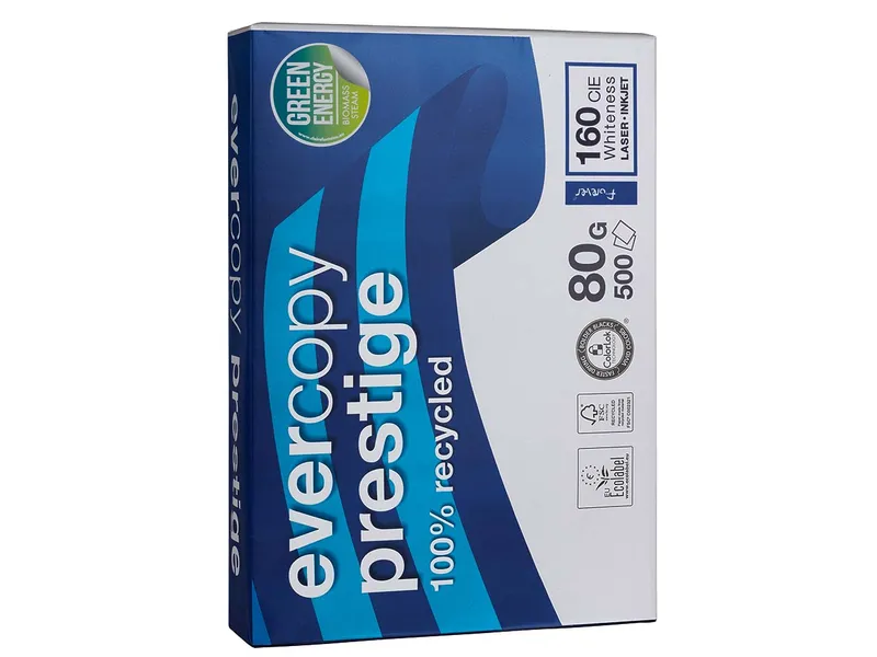 Clairefontaine 500 Blatt Clairefontaine Recycling-Kopierpapier "Evercopy Prestige", DIN A4, 80 g/m² – Produktbild 2 von 3