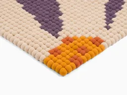 myfelt myfelt Filzkugelteppich Daisy rechteckig 100% Wolle – Produktbild 1 von 1