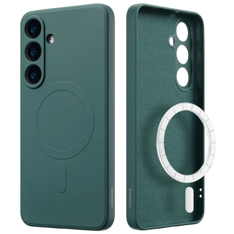 imoshion imoshion Color Back Cover mit MagSafe für das Samsung Galaxy S25 Plus, Dunkelgrün, – Produktbild 1 von 1