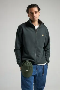 Trendsplant Trendsplant Organic Essential Zip Sweatshirt Scarab Green – Produktbild 1 von 1