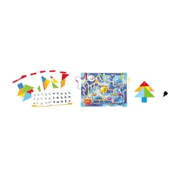Hape Hape Labyrinth- & Tangram-Tafel Weltraum – Produktbild 1 von 1