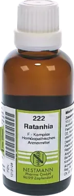Nestmann Pharma RATANHIA F Komplex Nr.222 Dilution 50 ml Dilution – Produktbild 1 von 1
