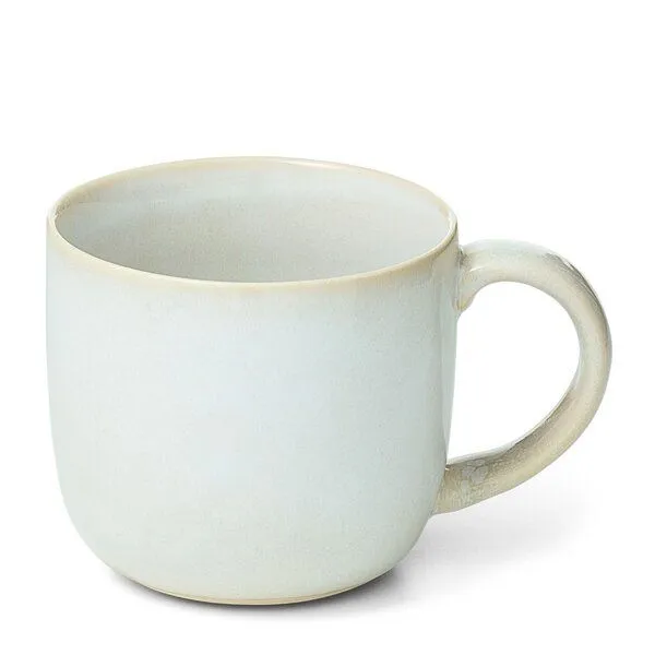 Econovo Econovo Keramik Tasse Handgemacht Groß 400ml, Grau-weiss (weiss), – Produktbild 1 von 4
