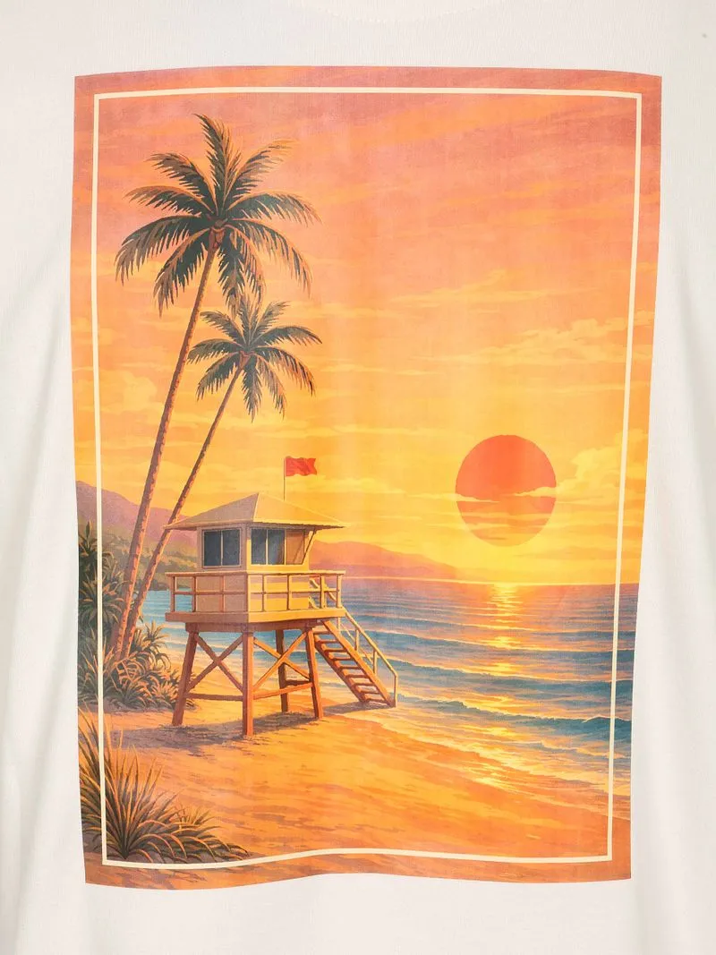 Suitable Suitable Rink T-Shirt Backprint Heavy Jersey Ecru - Größe M, Wollweiß, – Produktbild 5 von 5