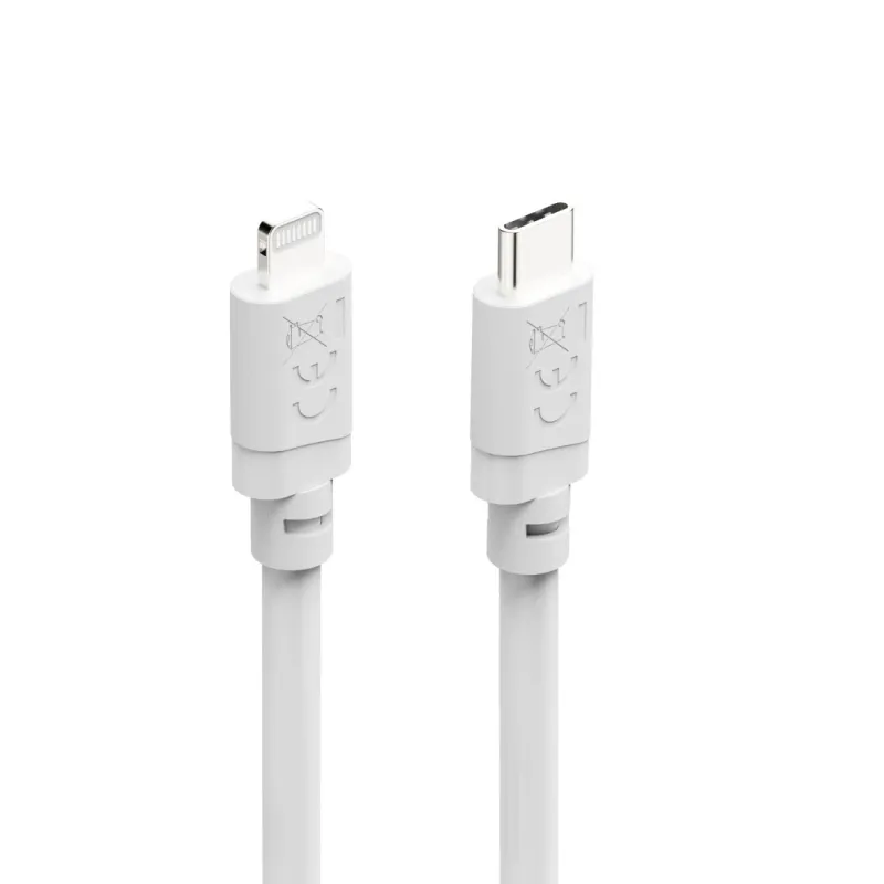 Hama Hama Ladekabel, USB-C - Lightning, für iPhone/iPad, MFi, 3 m, Weiß, – Produktbild 2 von 4