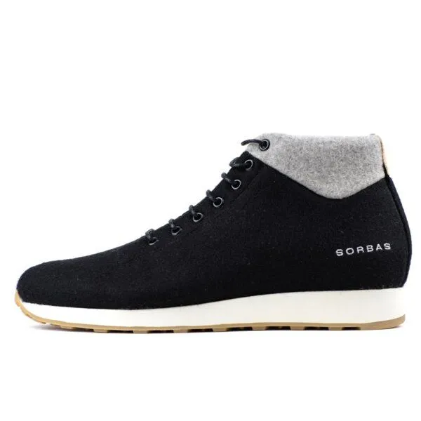 SORBAS SORBAS '46 Sneaker aus recycelter Merinowolle, Black/grey (schwarz), – Produktbild 2 von 4