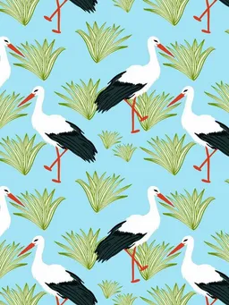 Photocircle Photocircle Poster / Leinwandbild - Storks – Produktbild 1 von 1