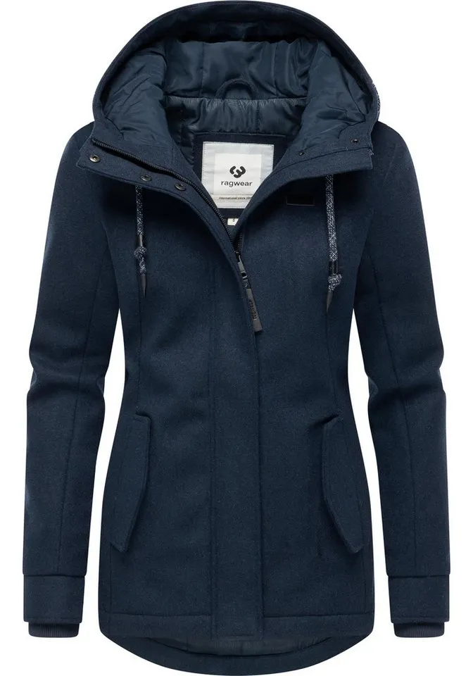 ragwear ragwear Winterjacke Monadde Felt YOUMODO Wasserfeste warme Jacke mit Kapuze, Blau, – Produktbild 4 von 4