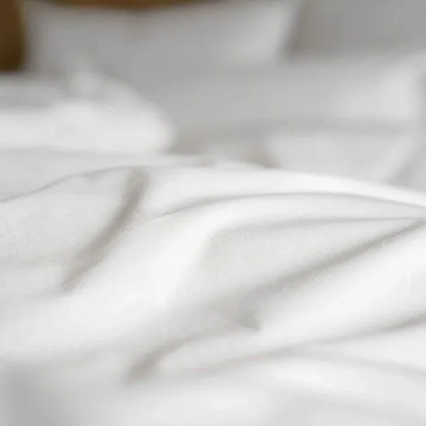 Kushel Towels Kushel Towels Bettwäsche SET aus Deckenbezug und Kissenbezug, Snow white (weiß), – Produktbild 3 von 4