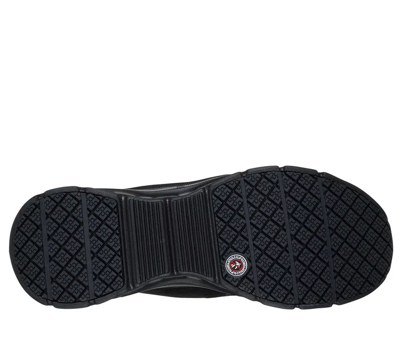 Skechers Skechers Arbeitsschuhe Damen leicht OB - Rutschfest - Wasserabweisender Arbeitsschuh Air-Cooled Memory Foam - Berufsschuhe nach EN ISO 20347:2022+A1:2024, Schwarz, – Produktbild 5 von 8