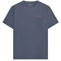 KnowledgeCotton Apparel KnowledgeCotton Apparel T-Shirt mit Stickerei aus Bio-Baumwolle, Blau-vintage-indigo, – Produktbild 1 von 1