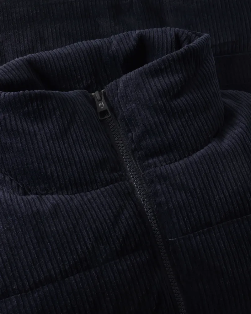 KnowledgeCotton Apparel KnowledgeCotton Apparel Herren vegan Pufferweste Aus Cord Nachthimmelblau, Blau, – Produktbild 2 von 2