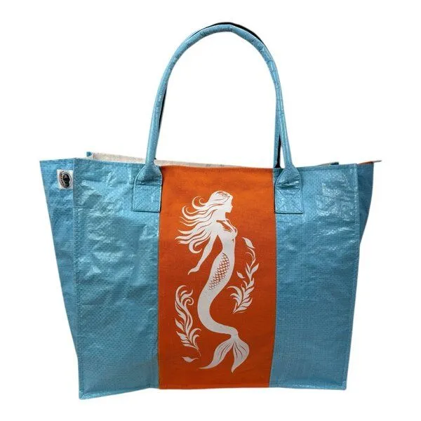 Beadbags Beadbags Einkaufstasche Ri94 recycelter Reissack, Meerjungfrau blau, – Produktbild 1 von 4