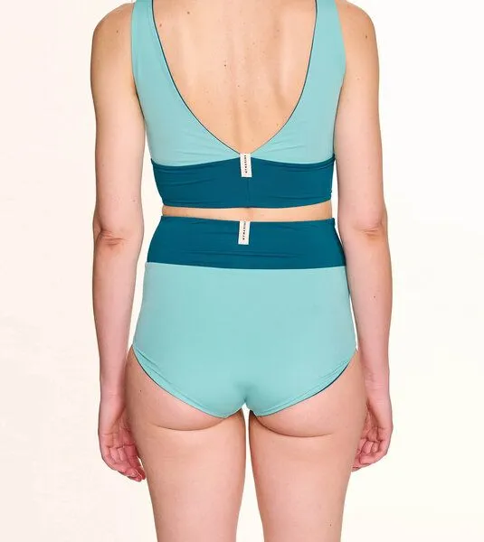 MYMARINI MYMARINI Wendbare Wonder Shorts mit Shape-Effect aus ECONYL, Eucalyptus-petrol, – Produktbild 2 von 4