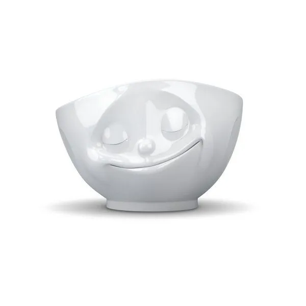 FIFTYEIGHT PRODUCTS FIFTYEIGHT PRODUCTS Glückliche weiße TV Tasse 500ml – Produktbild 1 von 3