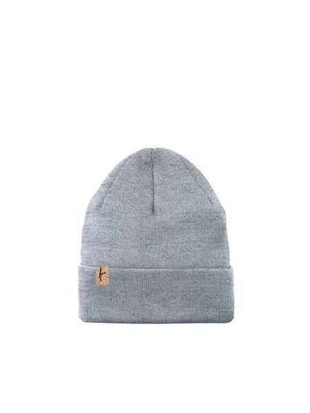 FUXBAU FUXBAU Kinder Merino Kork Beanie, Graumeliert, – Produktbild 2 von 4