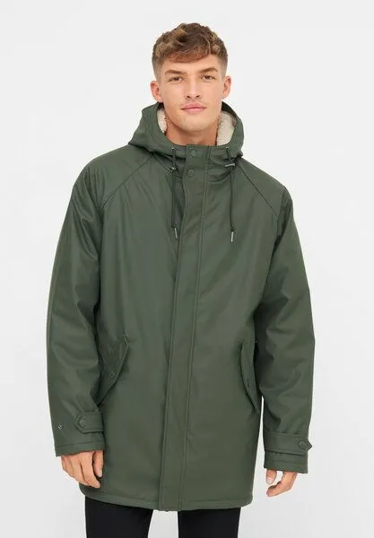 derbe derbe Winterjacke „Trekholm“, Olive/off white, – Produktbild 1 von 4