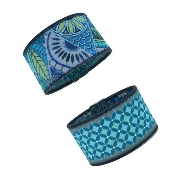 Seegarn Seegarn Wende-Armband 4cm, Grafisch (türkis) / dreieck (türkis), – Produktbild 1 von 2