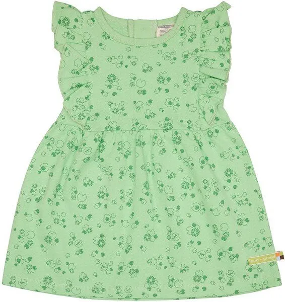 loud + proud loud + proud Babys & Kinder Kleid aus Musseline Jersey mit Druck, GOTS-zertifiziert, Opal(grün), – Produktbild 1 von 1