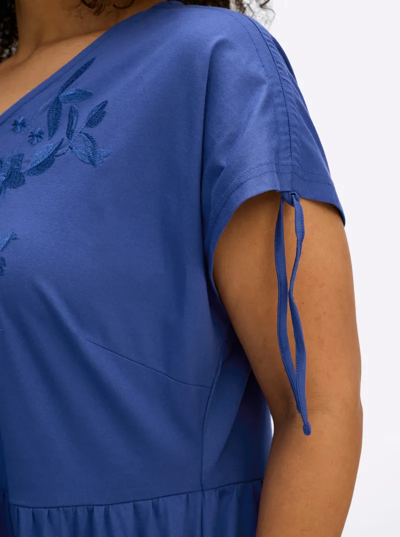 sheego Jerseykleid, Royalblau, – Produktbild 2 von 2