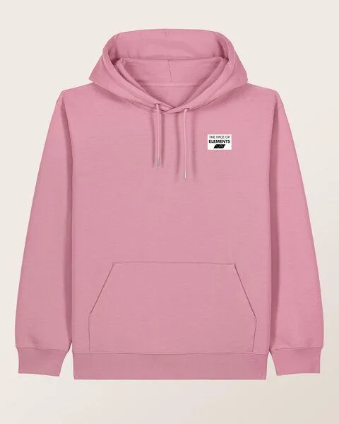 THE FACE OF ELEMENTS The Face of Elements Color Rush - Regular Fit Hoodie aus 100% Bio-Baumwolle, Old rose (rosa), – Produktbild 1 von 4