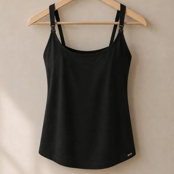 comazo|earth comazo|earth Fairtrade Still-Top | GOTS zertifiziert, Schwarz, – Produktbild 1 von 5