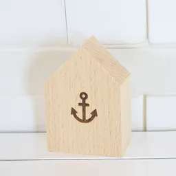Bow & Hummingbird Bow & Hummingbird Kleines Deko-Holzhäuschen Anker – Produktbild 1 von 1