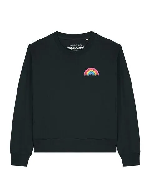 watapparel watapparel Sweatshirt Frauen Women Power, Black, – Produktbild 1 von 2