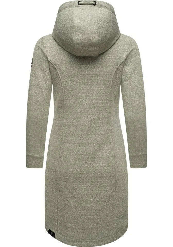 ragwear ragwear Kurzmantel Letti Long Übergangsjacke aus Fleece mit Kapuze, Grün, – Produktbild 3 von 3