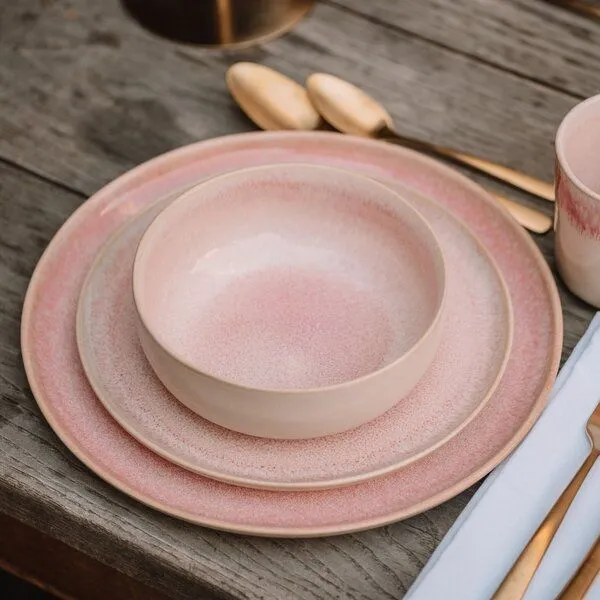 Econovo Econovo Schüssel Keramik Klein 16cm, Rot-rosa (rot), – Produktbild 2 von 4