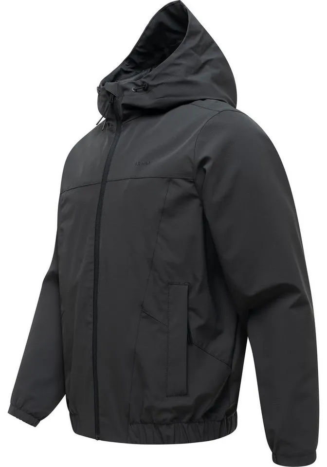 ragwear ragwear Funktionsjacke Bordos Wasserdichte und atmungsaktive Übergangsjacke, Schwarz, – Produktbild 3 von 5