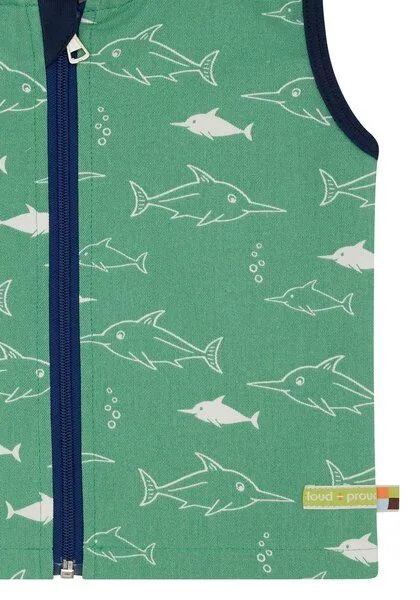 loud + proud loud + proud Babys & Kinder Outdoorweste, GOTS-zertifiziert, Bamboo(grün), – Produktbild 3 von 4