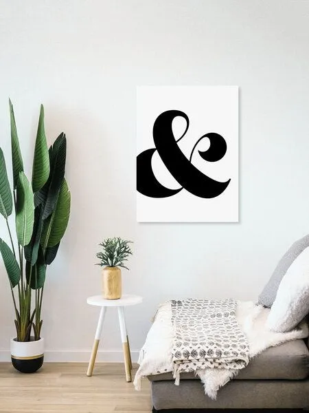 Photocircle Photocircle Poster / Leinwandbild - Ampersand – Produktbild 4 von 4