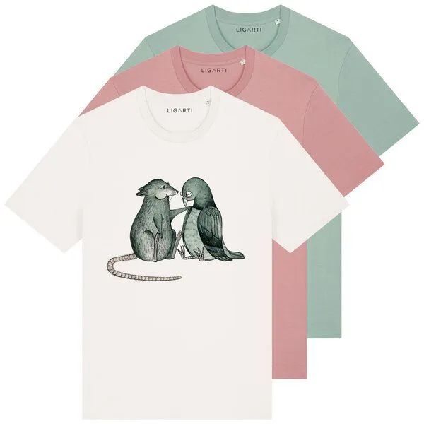 LIGARTI T-Shirt – You Are Perfect – LIGARTI Tiermanufaktur, Mintgrün, – Produktbild 2 von 3
