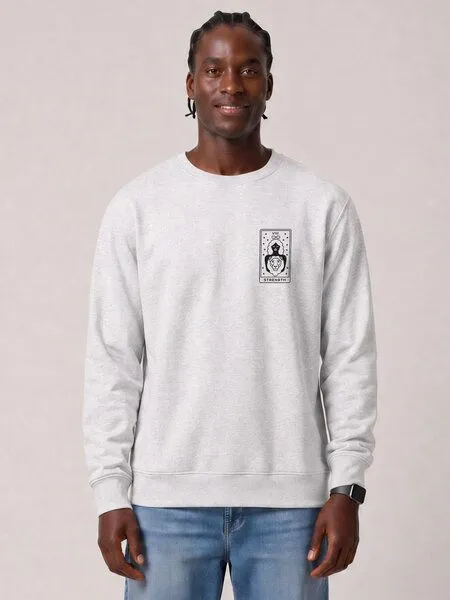 watapparel watapparel Sweatshirt Unisex Tarot Strength, Cool heather grey, – Produktbild 2 von 2