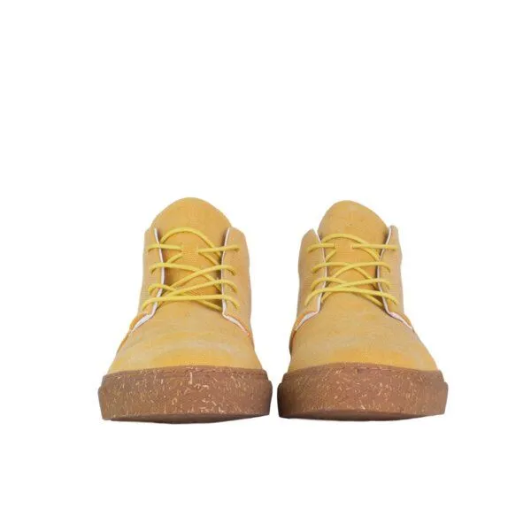 SORBAS SORBAS '59 recycelte Stoff-Sneaker, Gelb, – Produktbild 3 von 4
