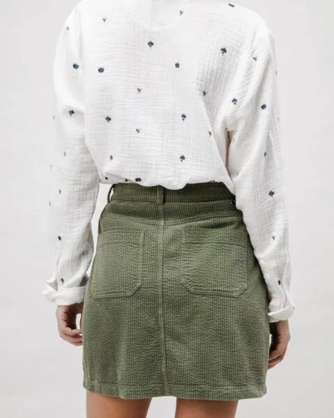 Brava Fabrics Brava Fabrics Corduroy Short Skirt Stein Grün – Produktbild 1 von 4