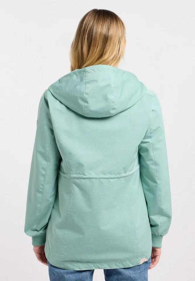 ragwear ragwear Parka DOWEY Wasserabweisend mit Taillenkordel und Pattentaschen, Grün, – Produktbild 3 von 5