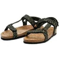 Grand Step Shoes Grand Step Shoes Damen Sandale Levi Animal Seaqual-Material, Schwarz-olive, – Produktbild 1 von 1