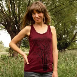Cmig Cmig Damen Tank-Top Erle mit Elster in burgundy – Produktbild 1 von 1