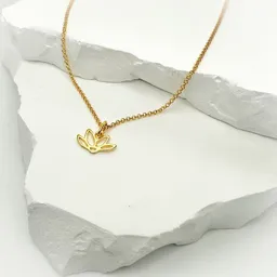MOANINA MOANINA Kette Bali Lotusblüte - 925 Silber/18k Gold Vermeil - 3 Längen – Produktbild 1 von 1