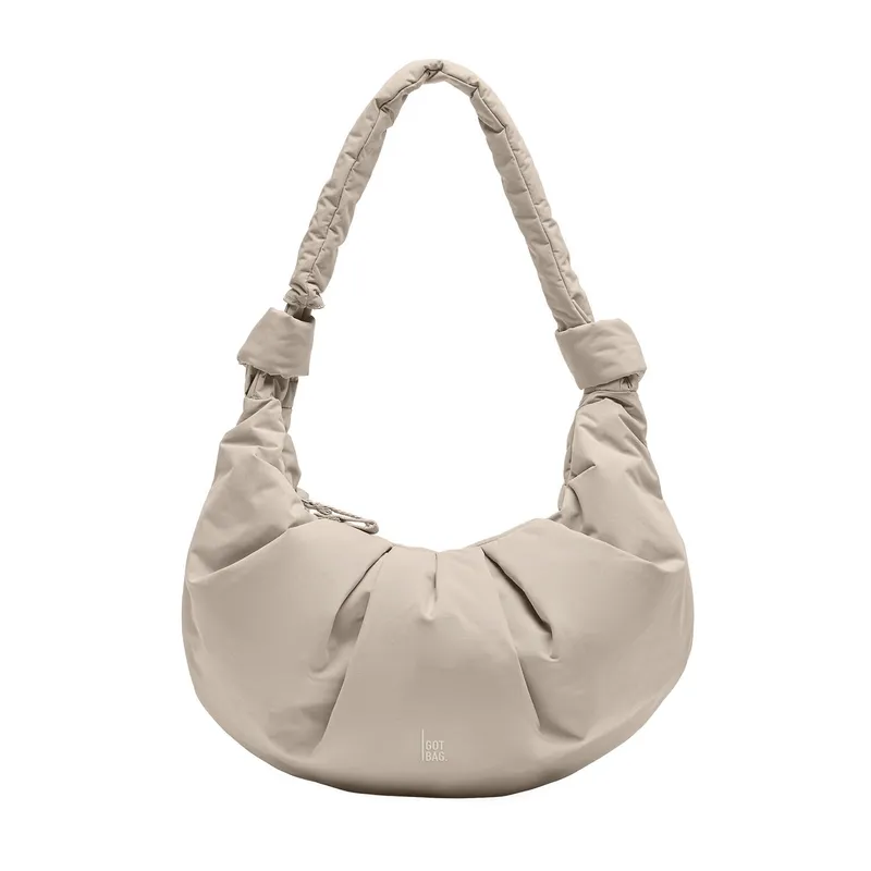 GOT BAG GOT BAG Pleat Moon Bag Large monochrome scallop, Beige, – Produktbild 1 von 1