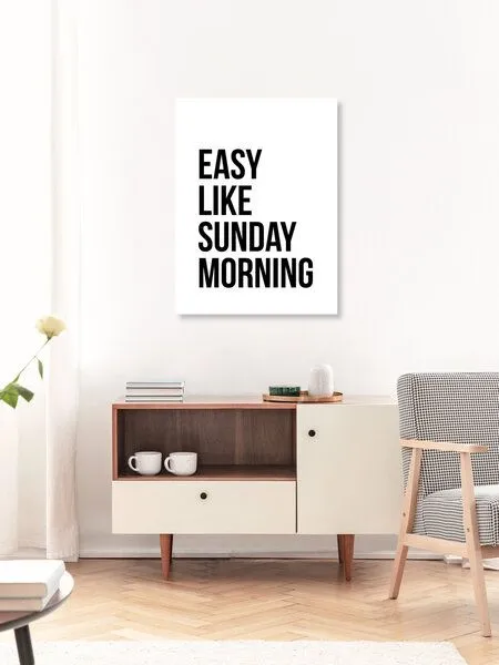 Photocircle Photocircle Poster / Leinwandbild - Easy Like Sunday Morning No6 – Produktbild 3 von 4