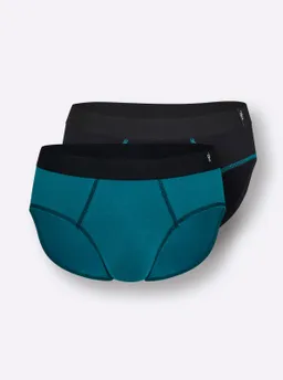 wäschepur men Slip aquapetrol + schwarz – Produktbild 1 von 1